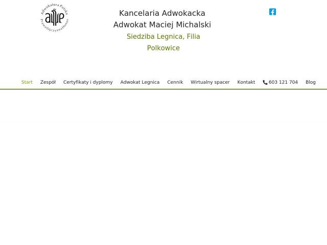 Zobacz Kancelaria adwokacka adw. Maciej Michalski