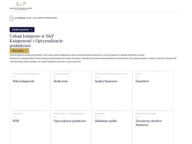 Zobacz S&P Księgowość i Optymalizacje Podatkowe sp. z o.o.