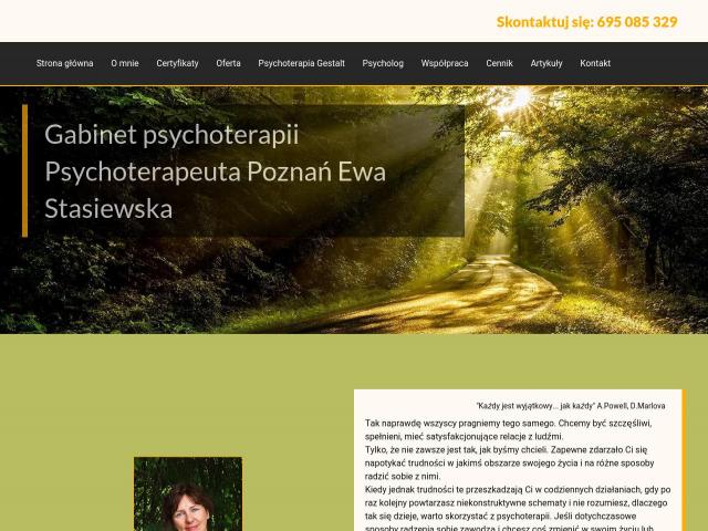 Zobacz Gabinet psychoterapii mgr Ewa Stasiewska